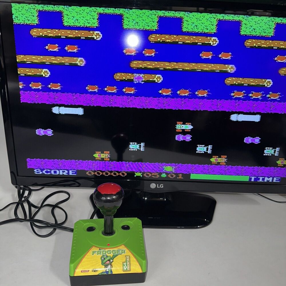 Konami Classic Frogger Plug-N-Play TV Arcade Game Console Toy Tested and Works
